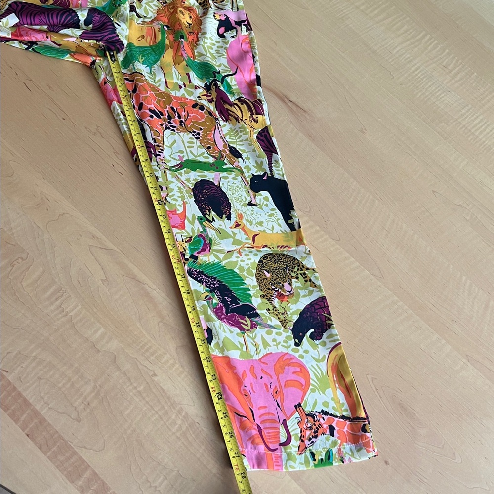 🆕 J. CREW Drapey wide-leg pant in Ratti® safari print - Picture 8 of 9